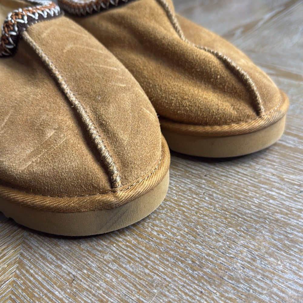 UGG TASMAN Men Chestnut Suede Slip-Ons Shoes 12 - Picture 4 of 13